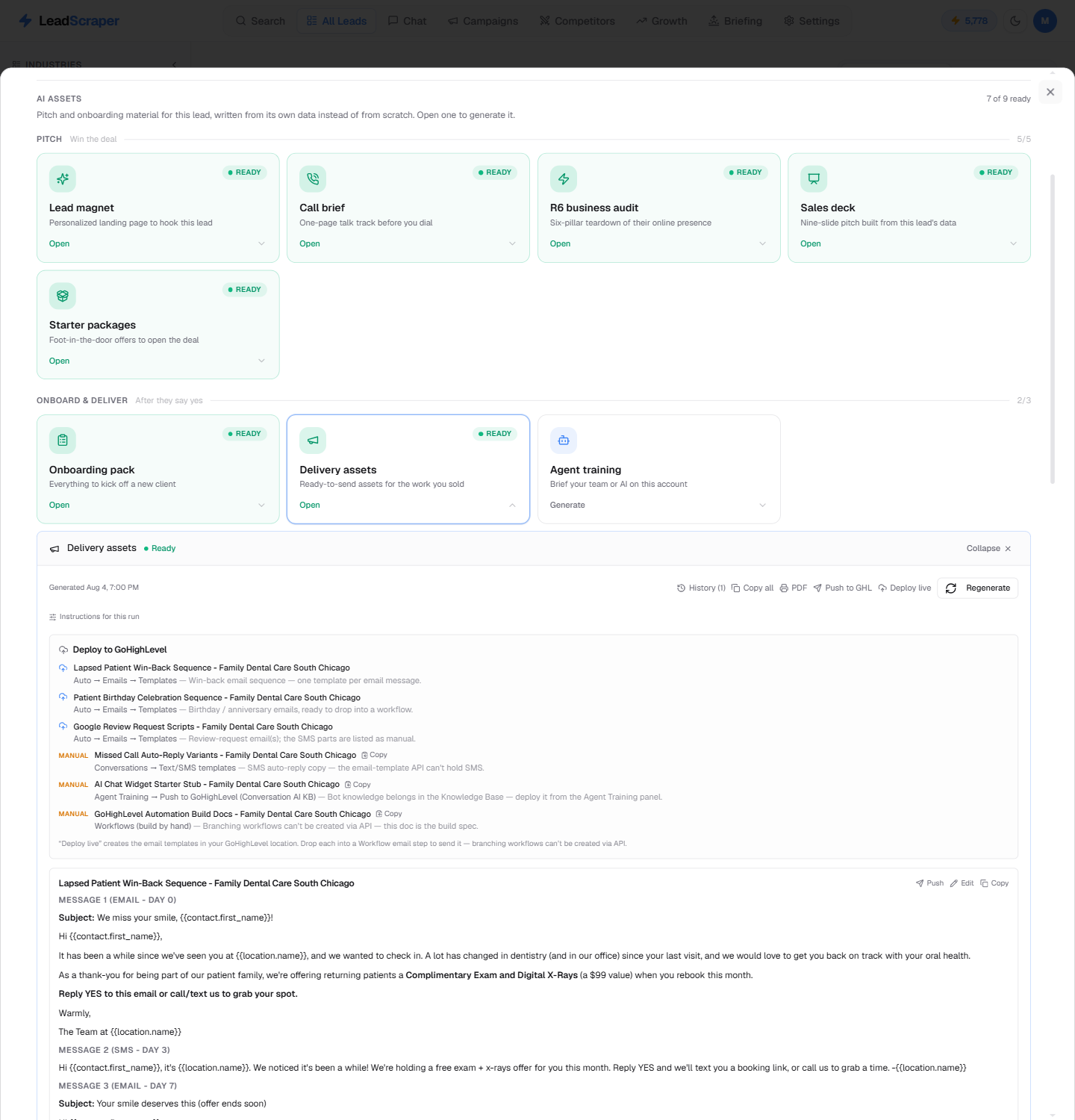 delivery screenshot